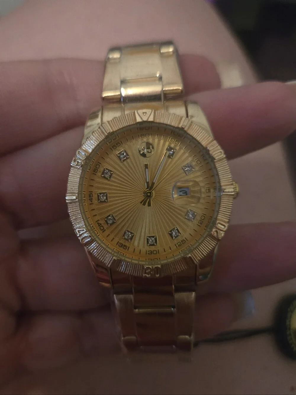 Ladies Gold Tone Dress Watch